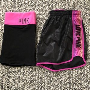 TWO FOR ONE VS PINK Running and Yoga Shorts